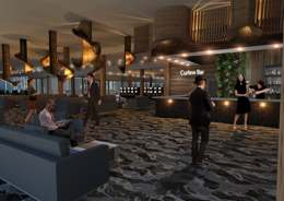 Casino on the Marina — Curlew Bar interior render