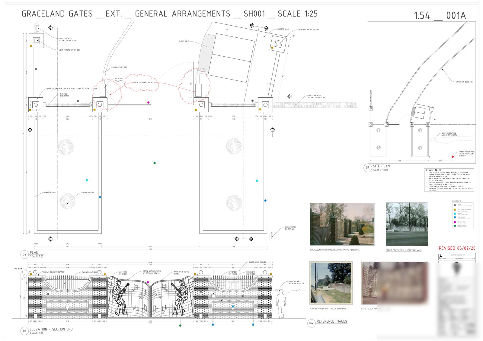 Graceland Gates — general arrangements