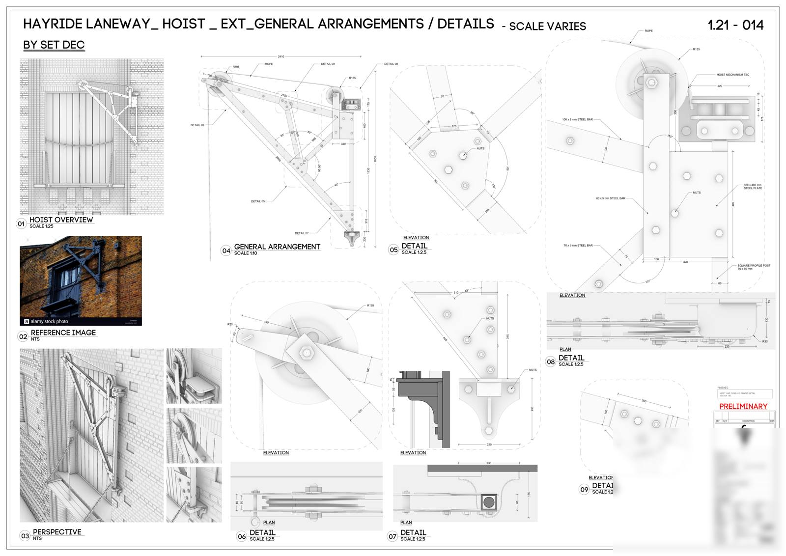 Hayride Laneway Hoist — general arrangements