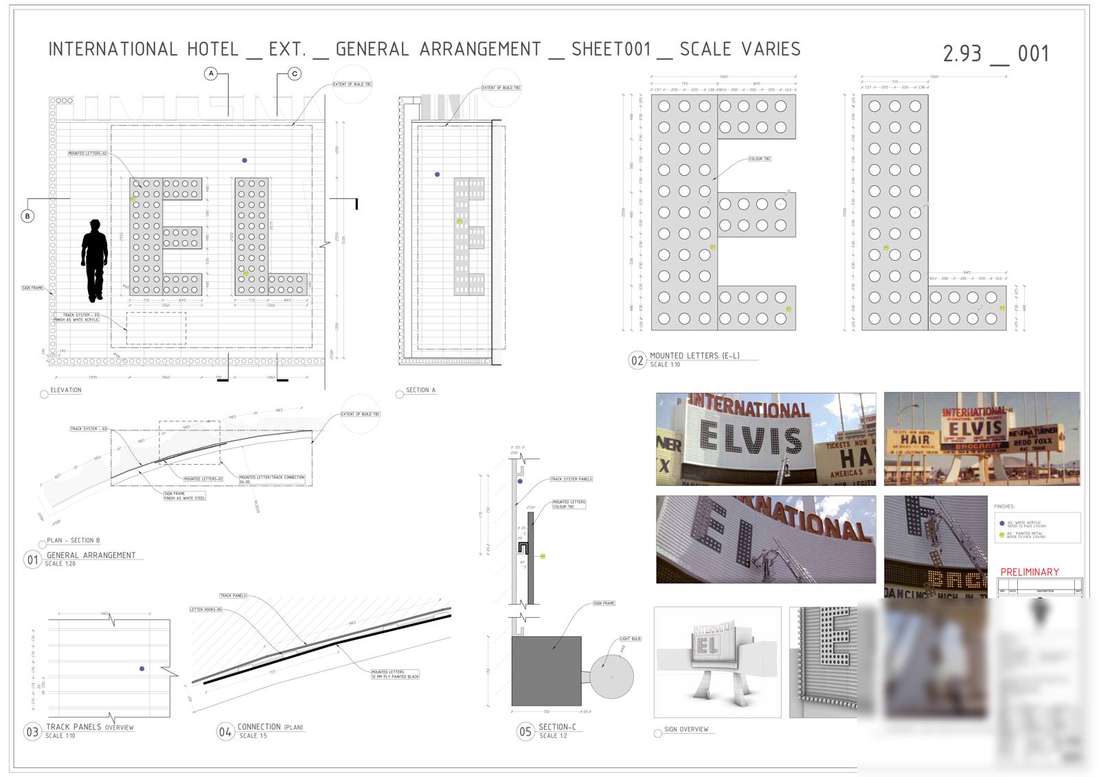 International Hotel Sign — general arrangement