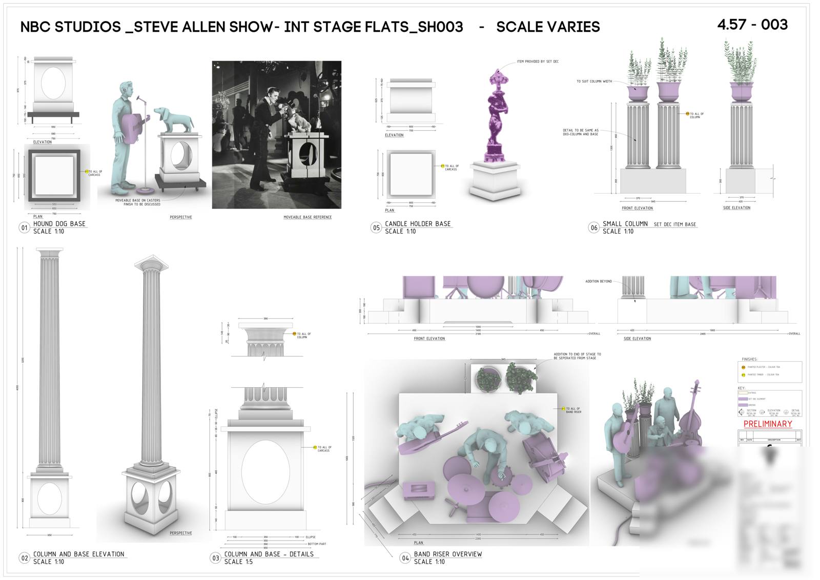 Steve Allen Show — stage flats